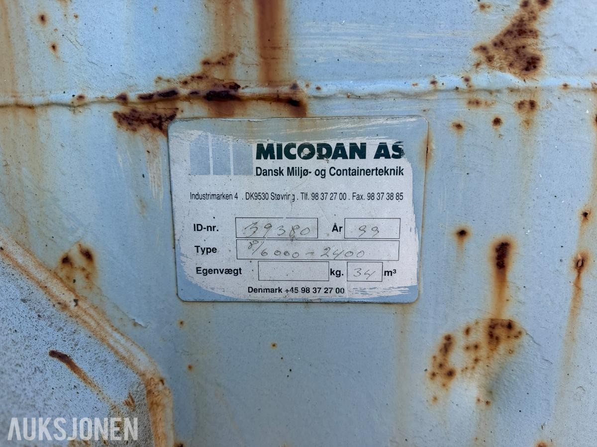 Micodan krokcontainer - 34m3