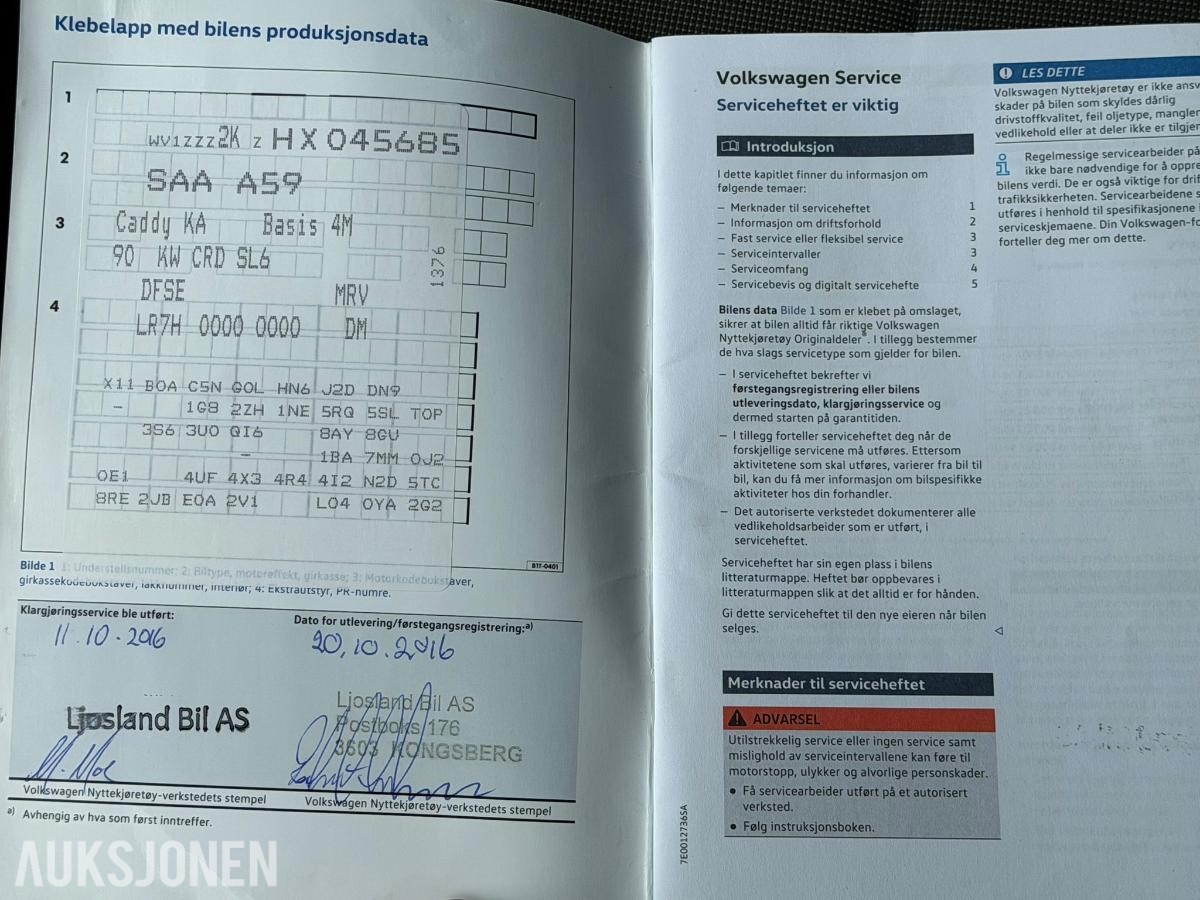 2017 Volkswagen Caddy, 2,0 TDI 122hk 4Motion, 260904km