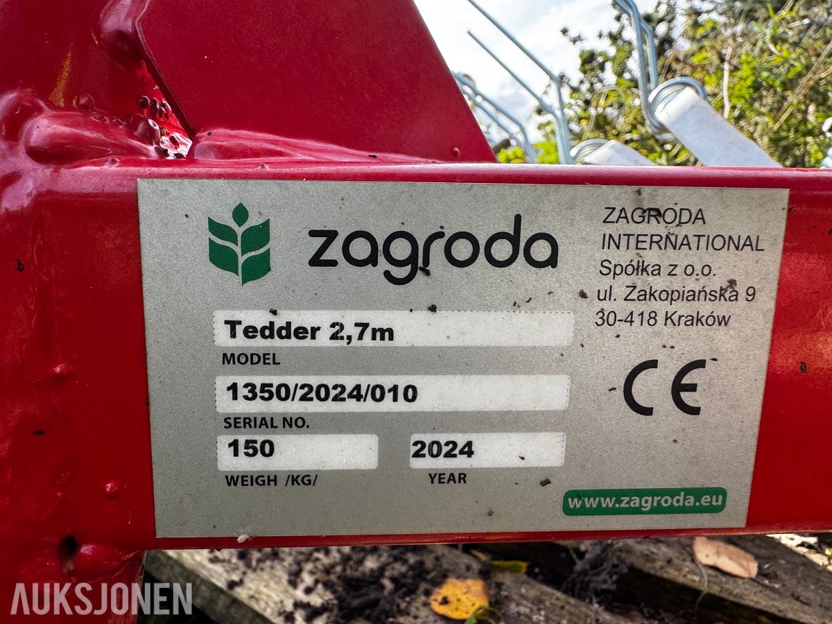 2024 Zagroda Rotorvender 1350 - Arbeidsbredde 2,7 meter