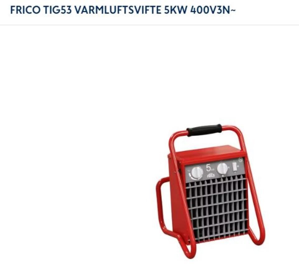 Tiger varmluftsvifte TIG53