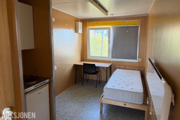 2004 20 fots Uniteam modulcontainer - Boligbrakke - Brakkerigg med dusj, kjøkken, seng og spiseplass