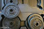 Diverse treningsutstyr, Stakemaskin, Romaskin, Vekter, Manualer 