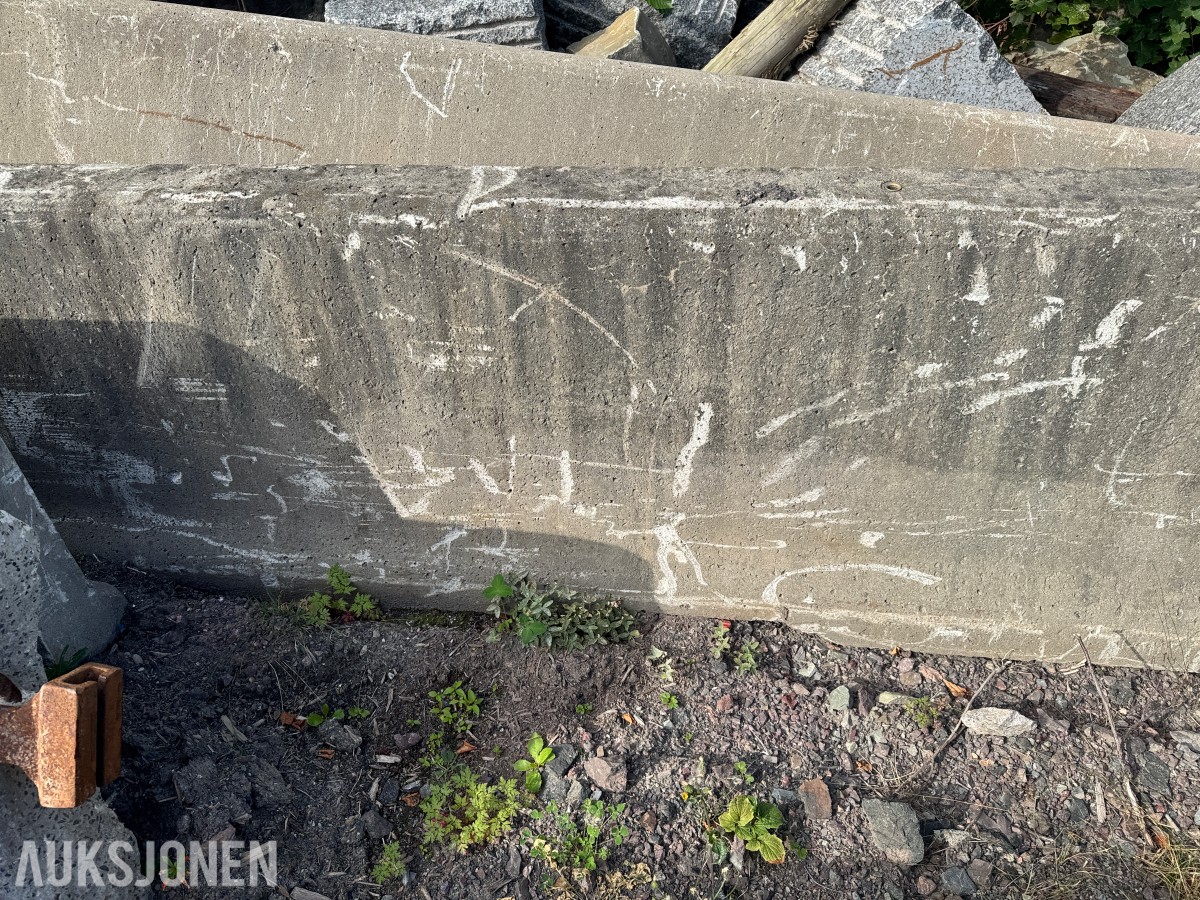 Betong sperrelementer (New Jersey-elementer) - 12 stk