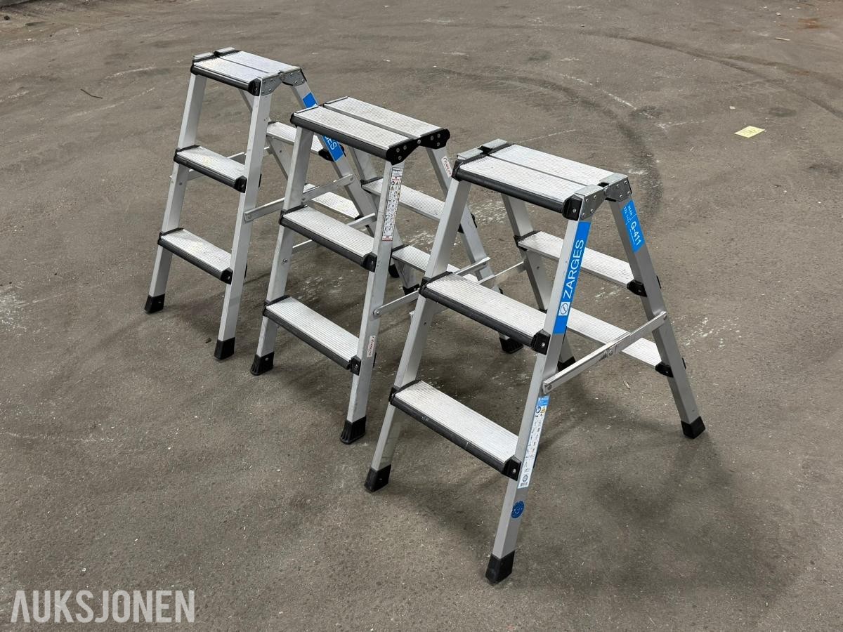 Zarges - Khiment bukker 2X3 TRINN - 3 stk