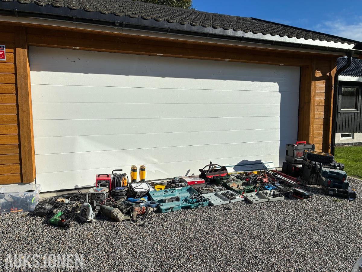 Stort restparti verktøy fra konkursbo mm.