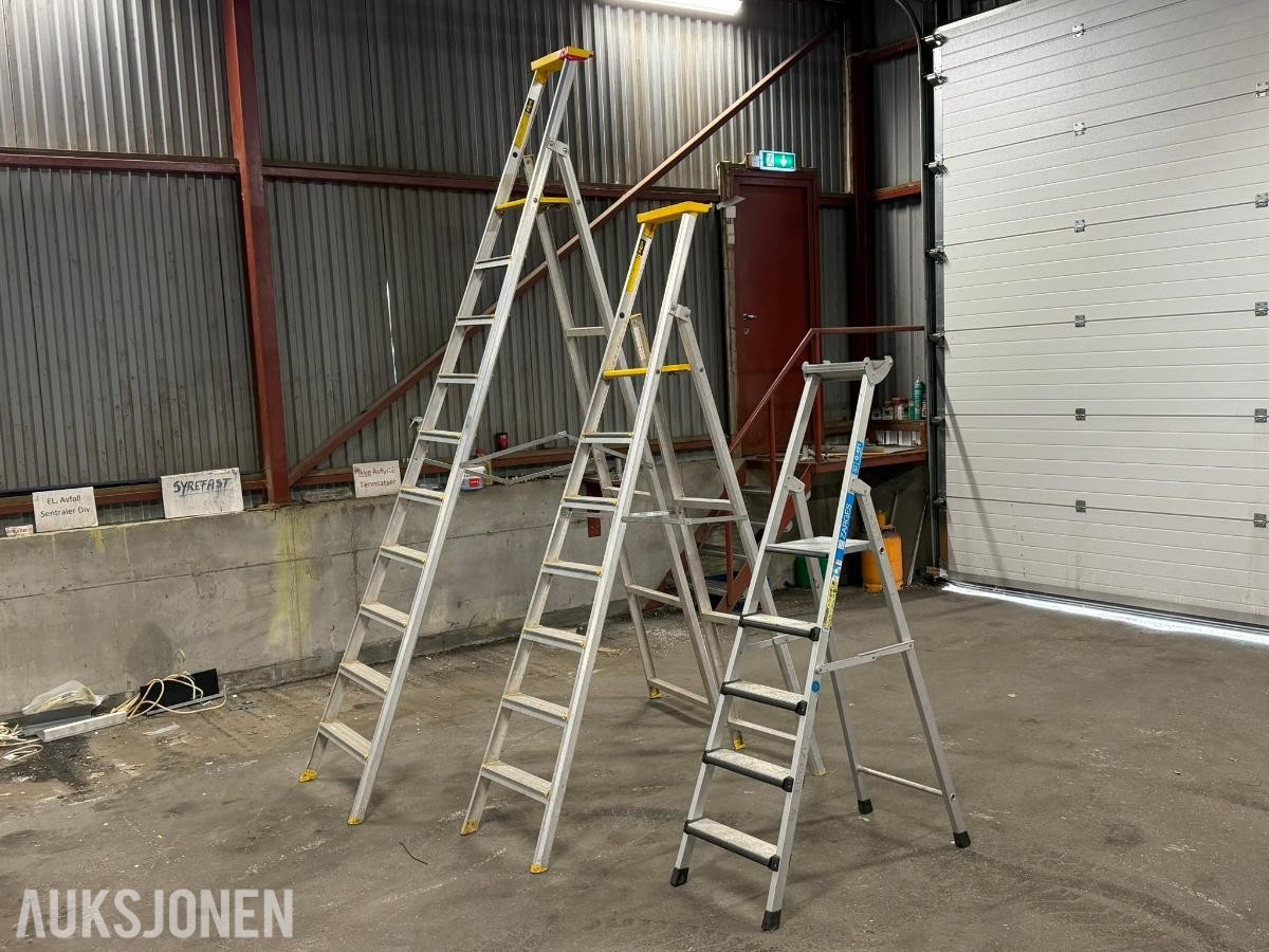 Zarges og Wibe Trappestiger - 3 stk
