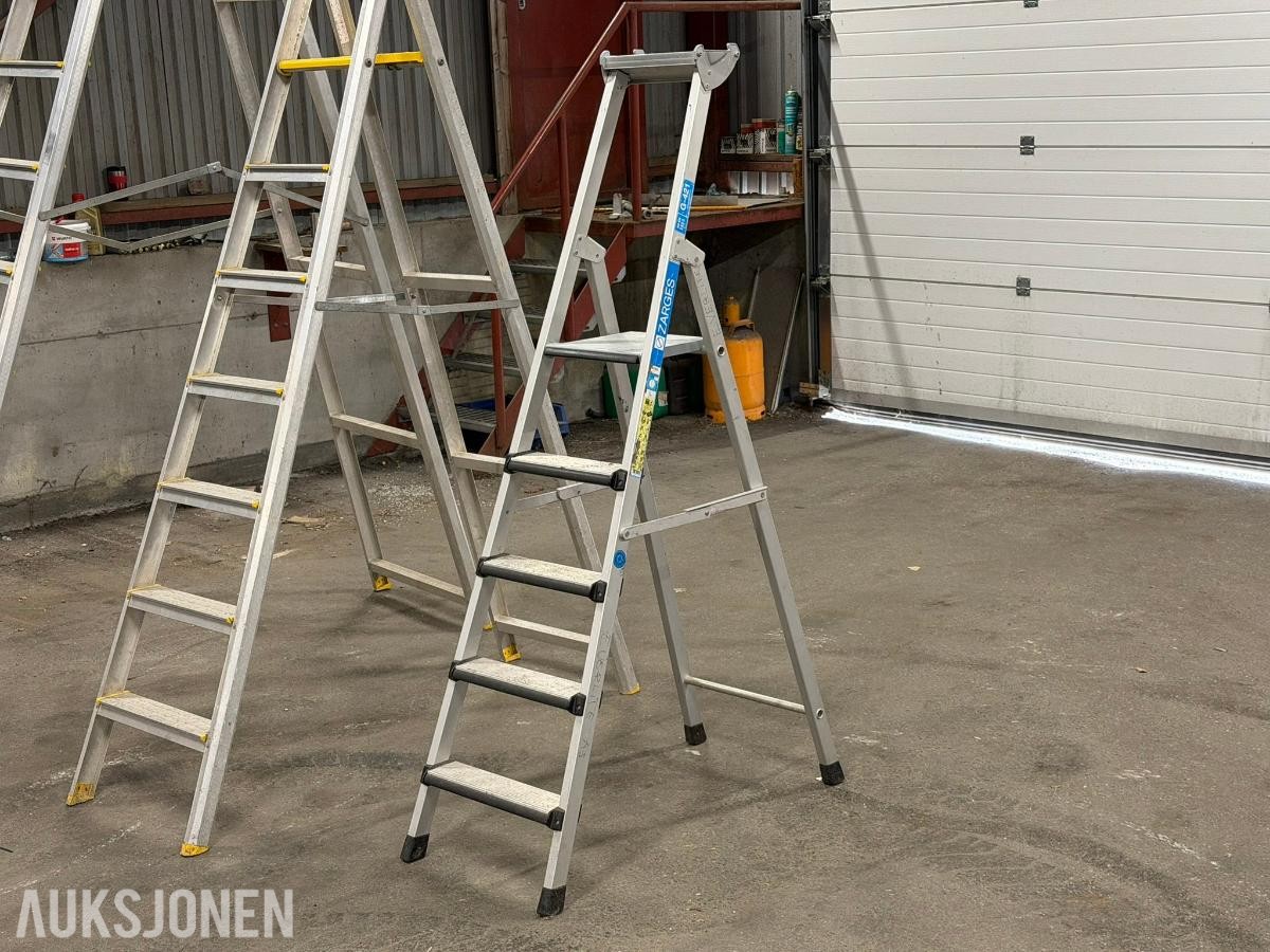 Zarges og Wibe Trappestiger - 3 stk