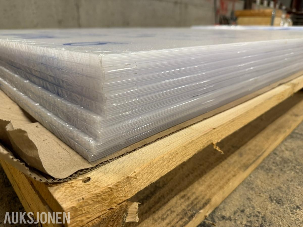 AkyVer polykarbonatplater - 9 stk hele - 600x210cm