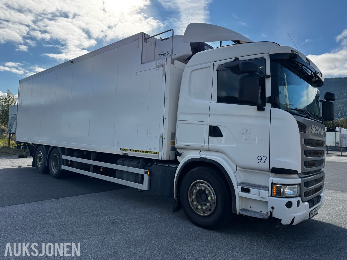 2018 Scania G 490 kjølebil med løftelem. 