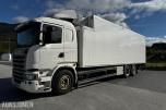 2018 Scania G 490 kjølebil med løftelem. 