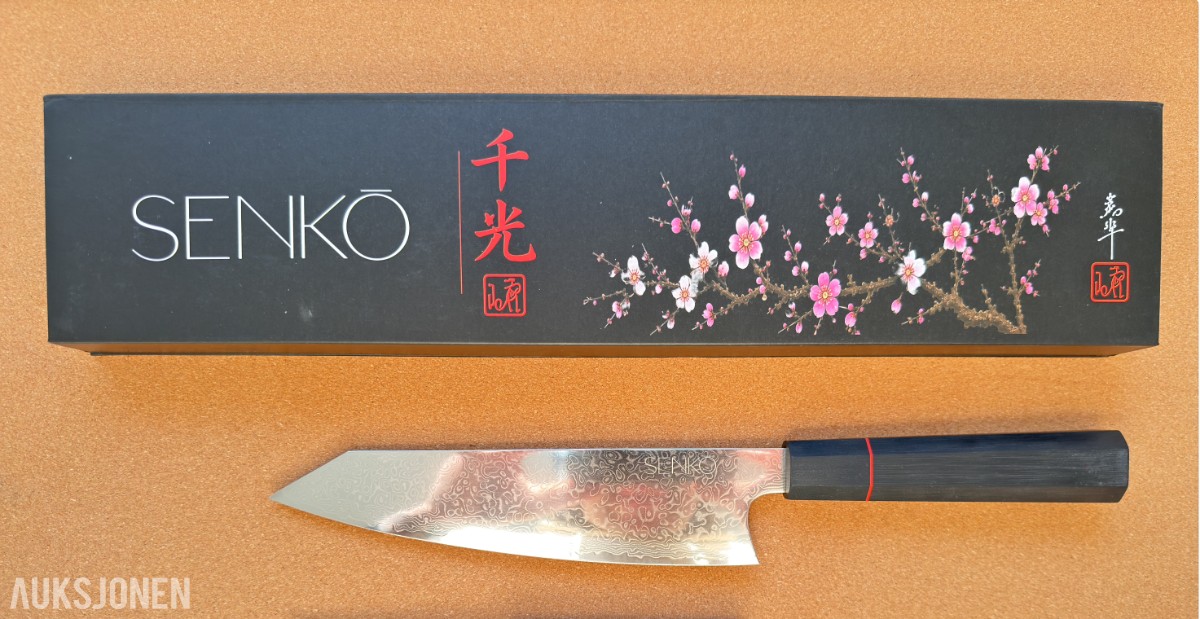 48 TIMERS AUKSJON – Senko Damaskus 67-lags Kiritsuke + Ostesett
