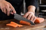 48 TIMERS AUKSJON – Senko Damaskus 67-lags Kiritsuke & Nakiri + Ostesett