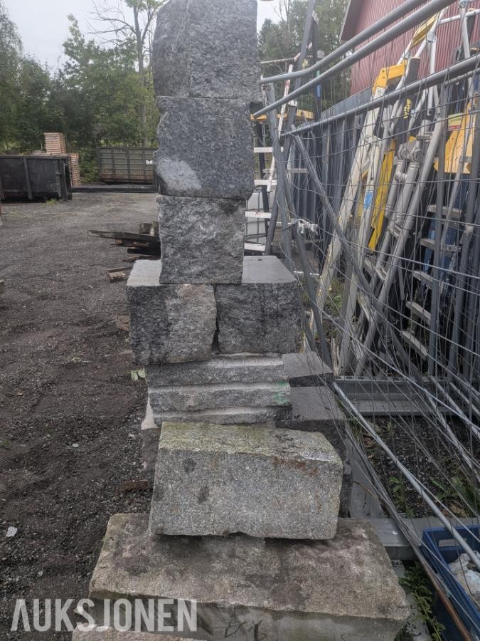 Granitt Larvik stein, 30 x 30 blokker