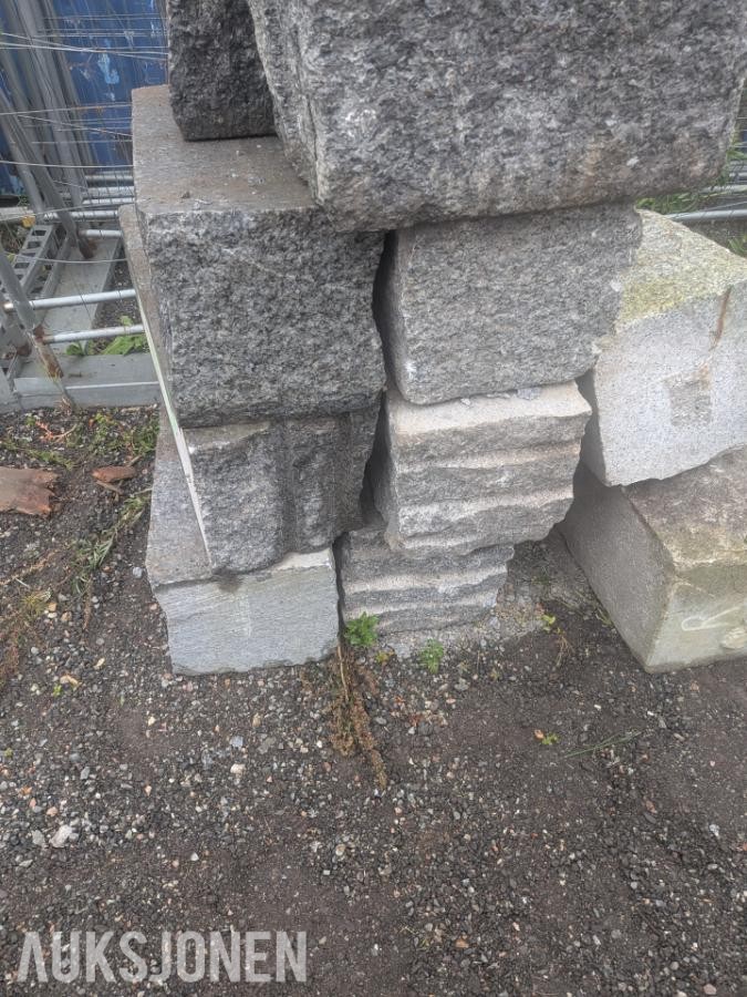 Granitt Larvik stein, 30 x 30 blokker