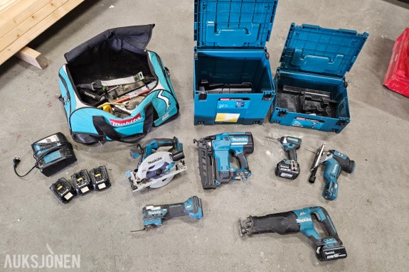 Makita 18V LXT verktøypakke - sirkelsag DHS680 - dykkertpistol DBN600 - bajonettsag DJR187 - stikksag DJV181
