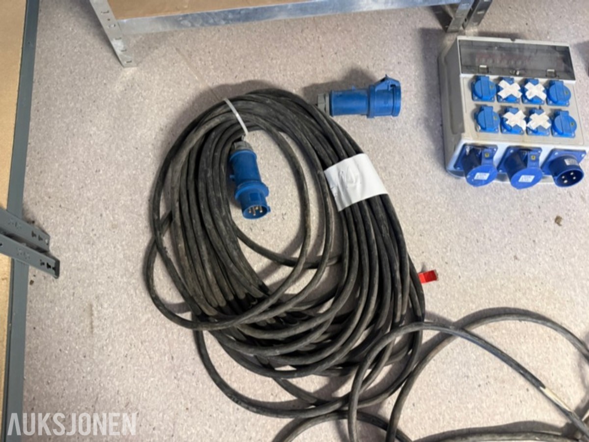 Byggestrømsentraler, skjøtekabler og industrikontakter