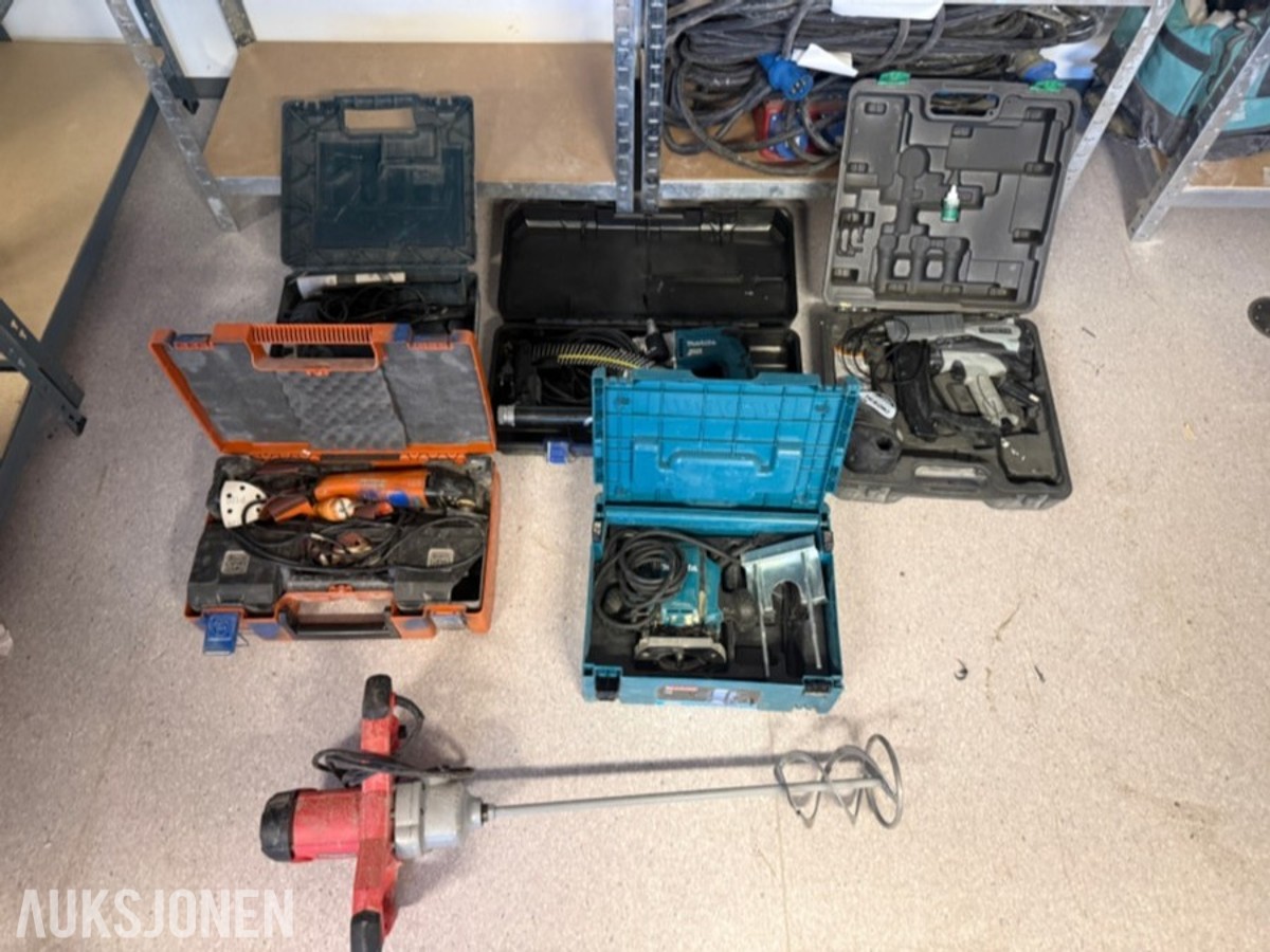 Elektroverktøy fra Makita, Bosch, Hitachi og Fein
