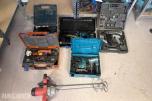 Elektroverktøy fra Makita, Bosch, Hitachi og Fein