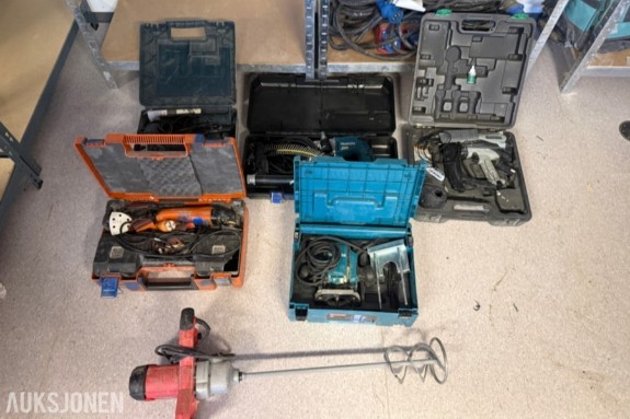 Elektroverktøy fra Makita, Bosch, Hitachi og Fein