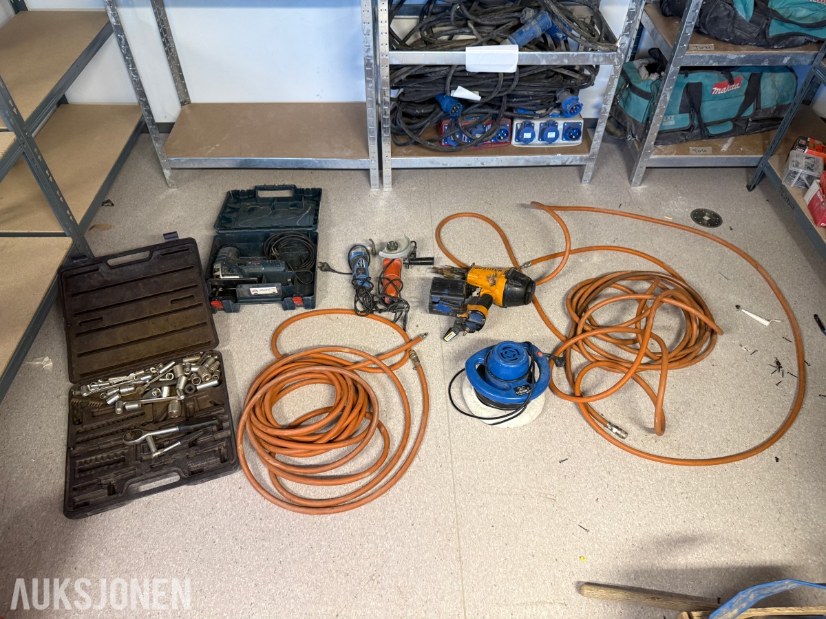 Verktøy og utstyr – Bosch, Bostitch, Black & Decker og Biltema