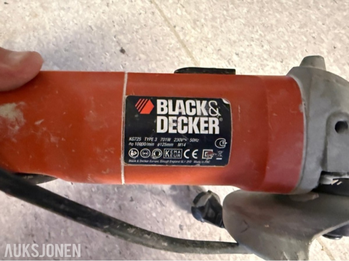 Verktøy og utstyr – Bosch, Bostitch, Black & Decker og Biltema