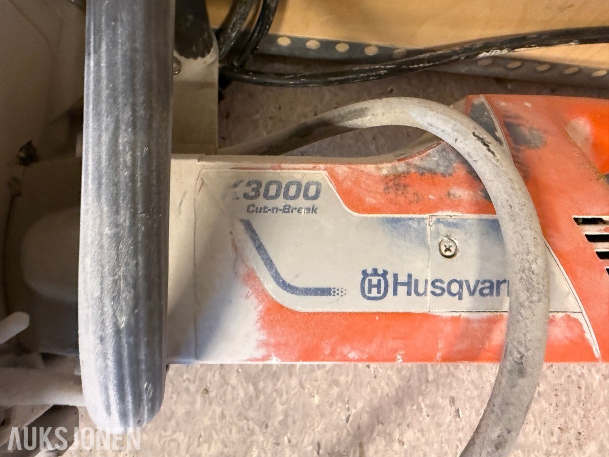 Husqvarna K 3000 Cut-n-Break betongsag med kasse og tilbehør