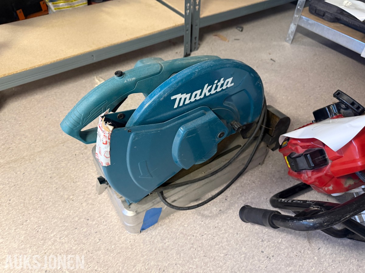 Verktøyparti – Makita LW1400, jordbor, blandemaskin og bor