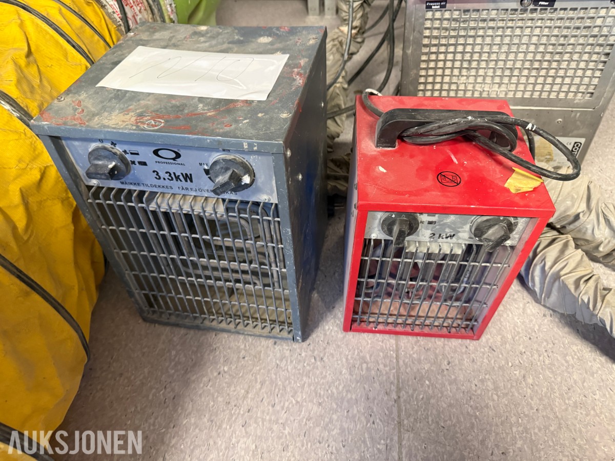 Byggvifter, ventilasjonsvifte og ventilasjonsslanger – Dustec, Cotes og Anslut