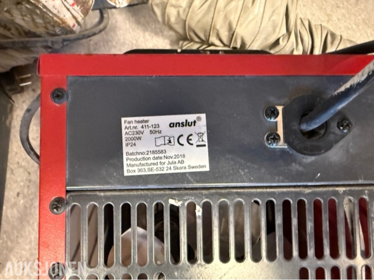 Byggvifter, ventilasjonsvifte og ventilasjonsslanger – Dustec, Cotes og Anslut