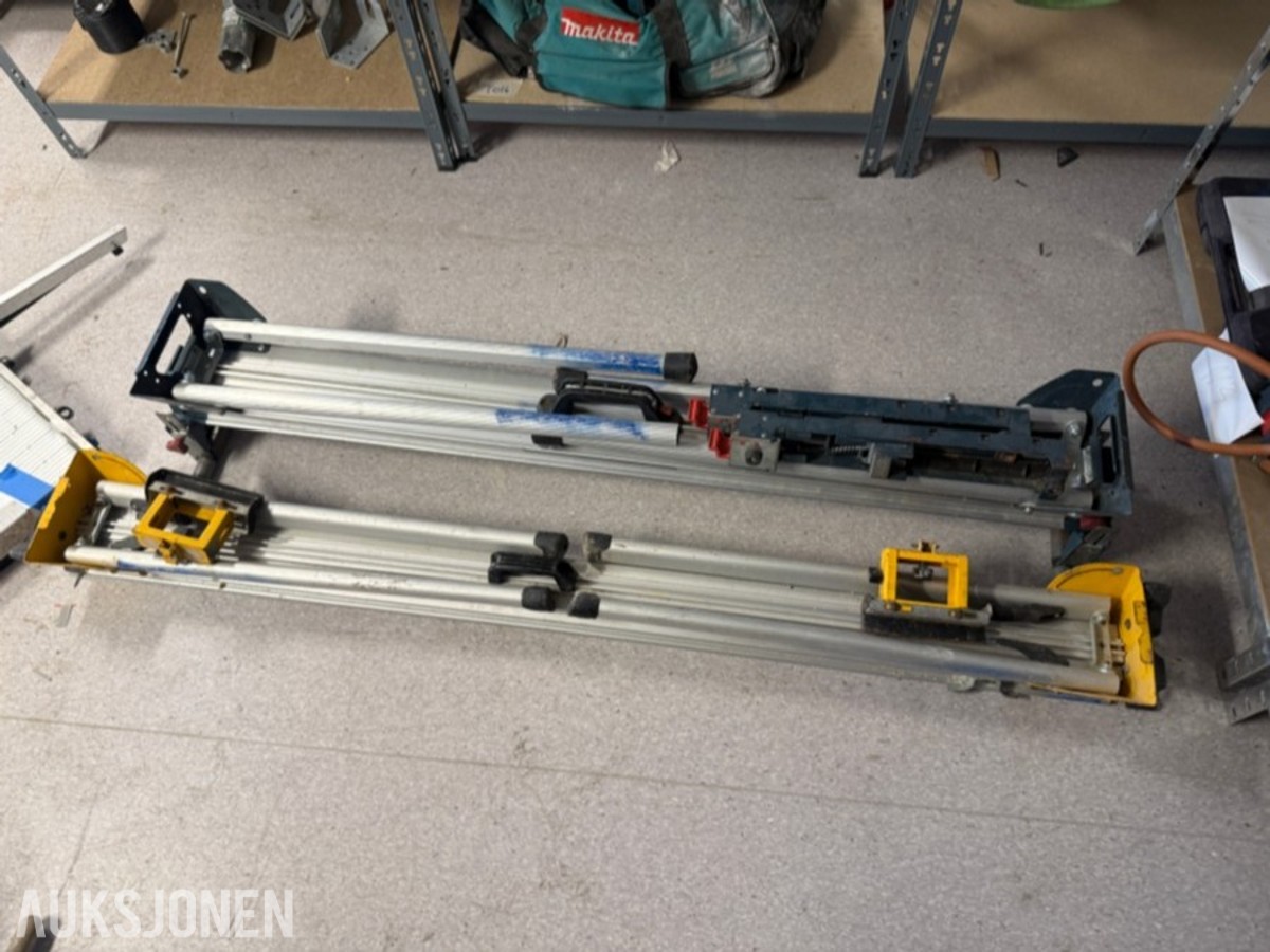 Sagstativer for Bosch og DeWalt samt GLAVA skjærebord