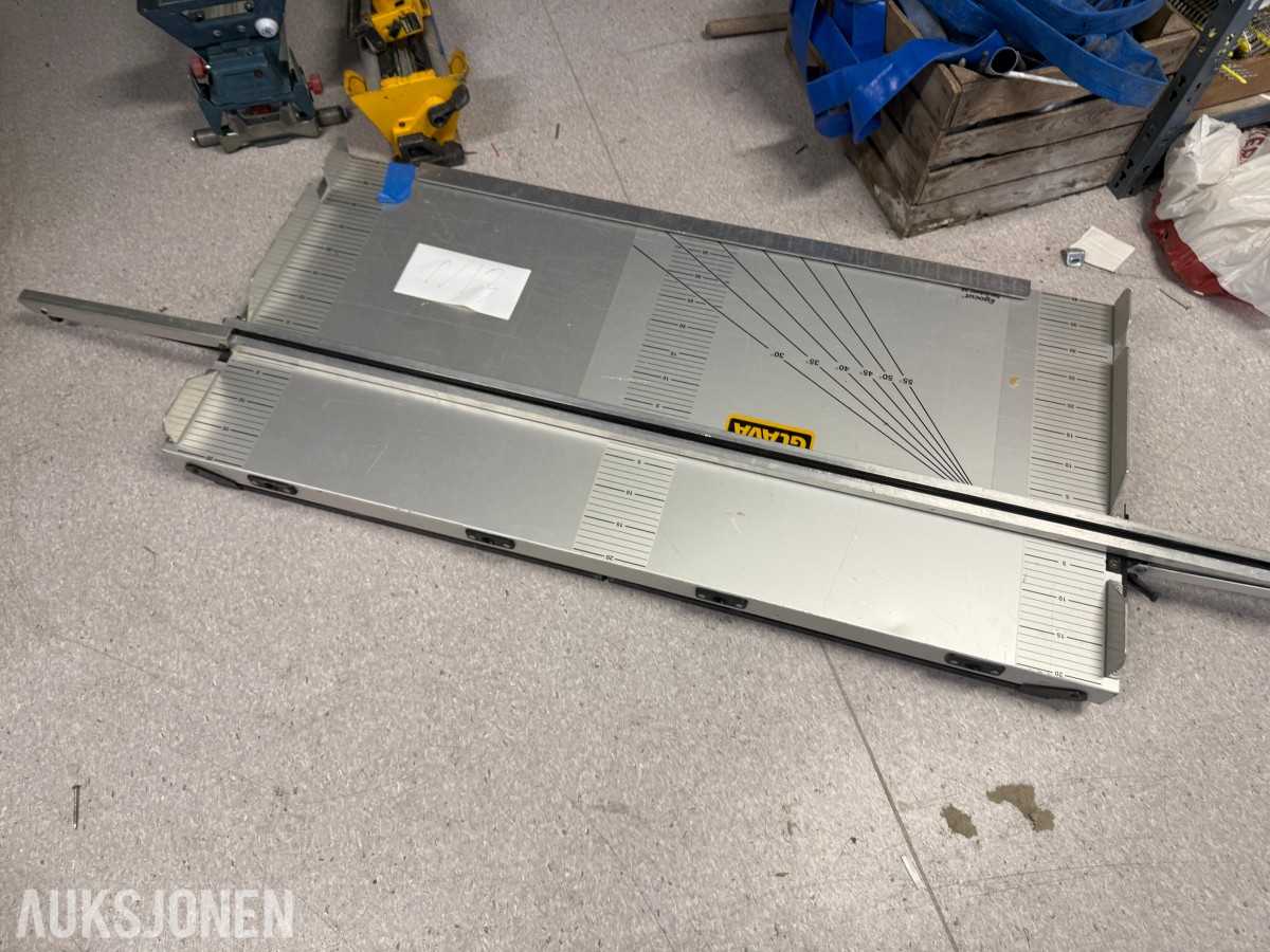 Sagstativer for Bosch og DeWalt samt GLAVA skjærebord