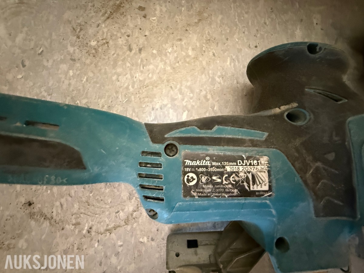 Makita 18V batteriverktøy – 5 maskiner inkl. verktøybag