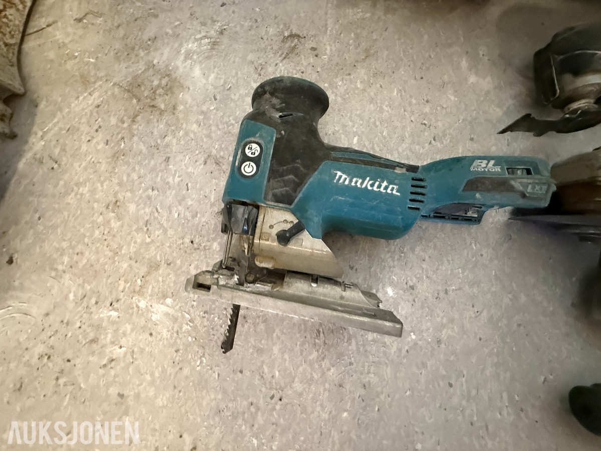 Makita 18V batteriverktøy – 5 maskiner inkl. verktøybag
