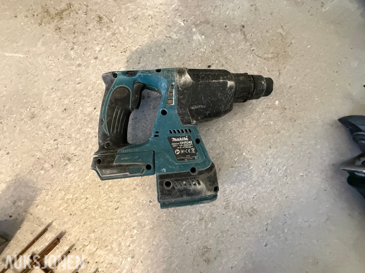 Makita 18V batteriverktøy – 5 maskiner inkl. verktøybag