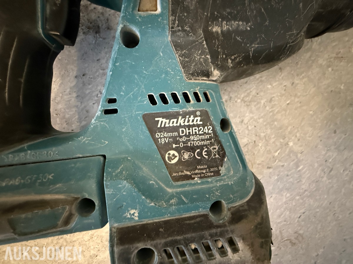 Makita 18V batteriverktøy – 5 maskiner inkl. verktøybag