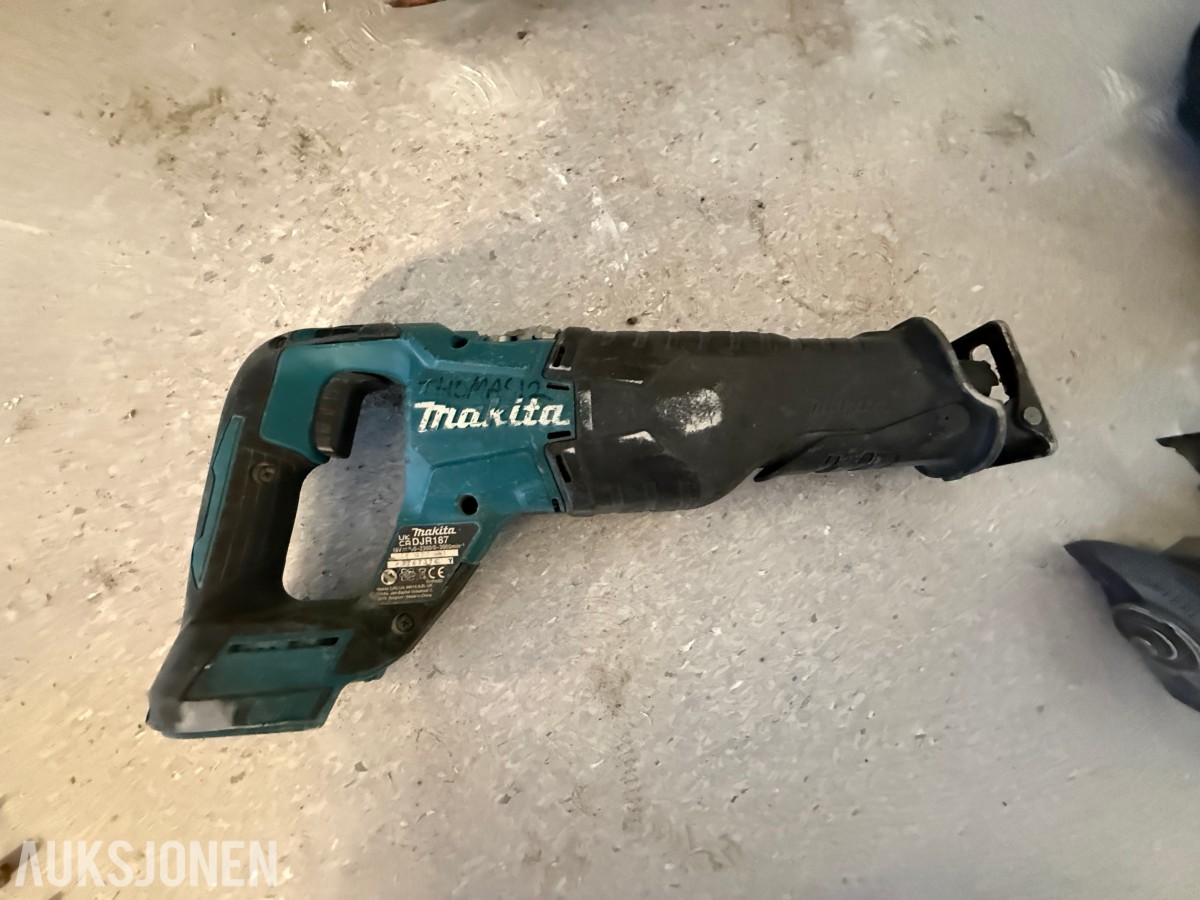 Makita 18V batteriverktøy – 5 maskiner inkl. verktøybag
