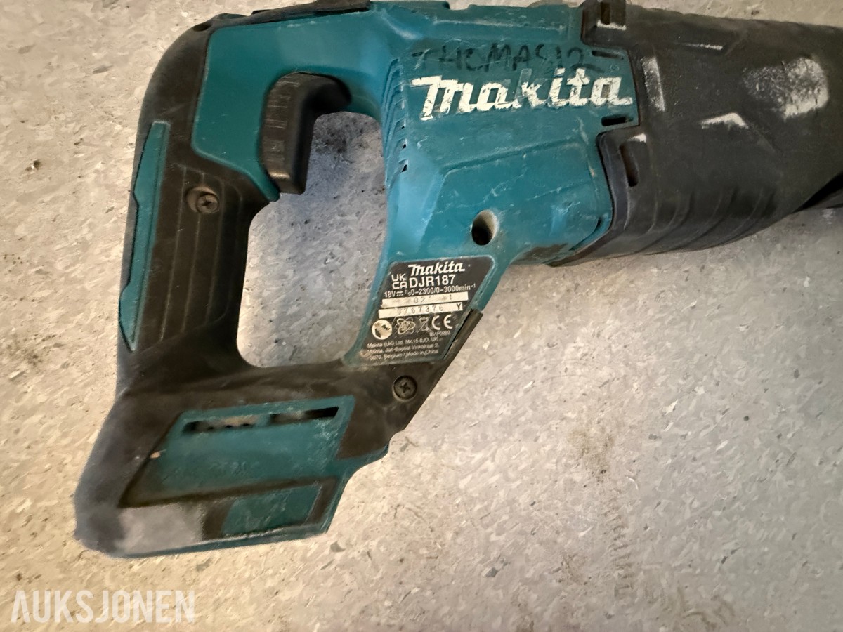 Makita 18V batteriverktøy – 5 maskiner inkl. verktøybag