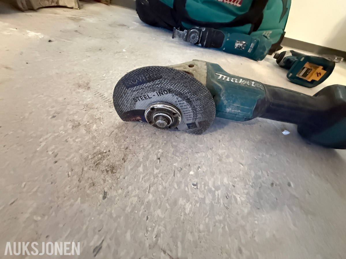 Makita 18V batteriverktøy – 5 maskiner inkl. verktøybag