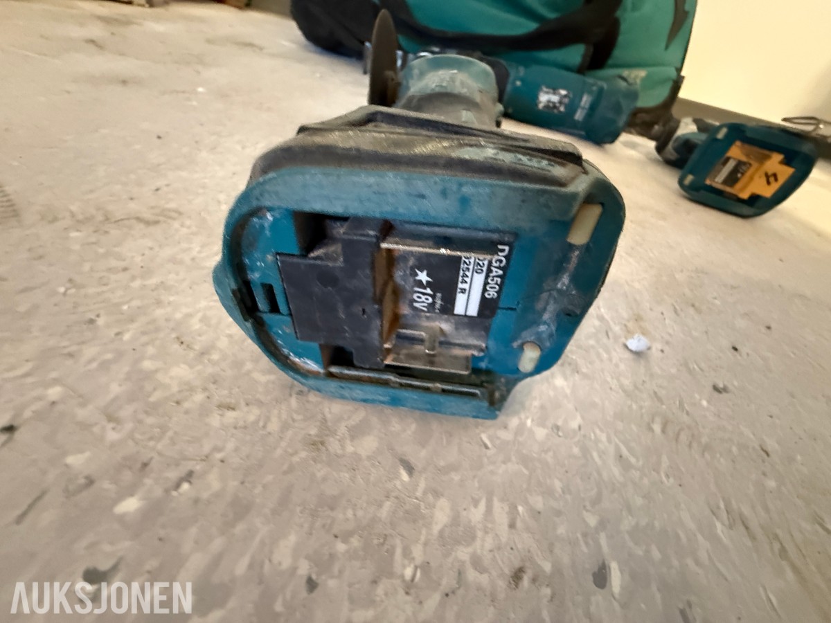 Makita 18V batteriverktøy – 5 maskiner inkl. verktøybag