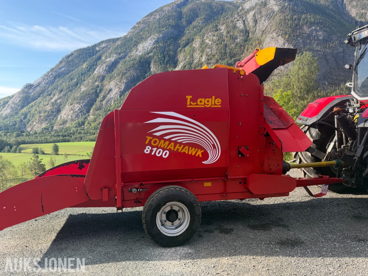 2019 Teagle Tomahawk 8100 Halmkutter, hydraulisk utkast, fjernkonsoll