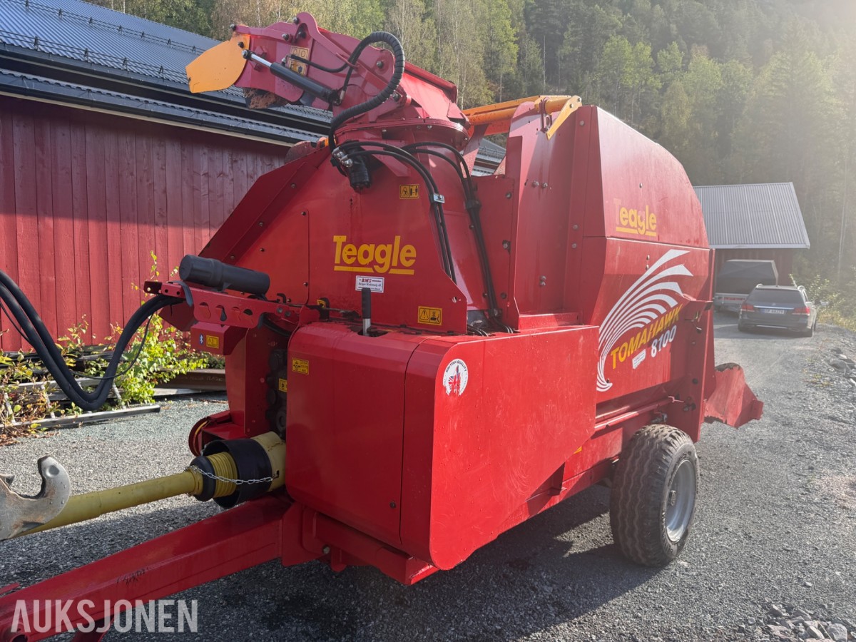 2019 Teagle Tomahawk 8100 Halmkutter, hydraulisk utkast, fjernkonsoll