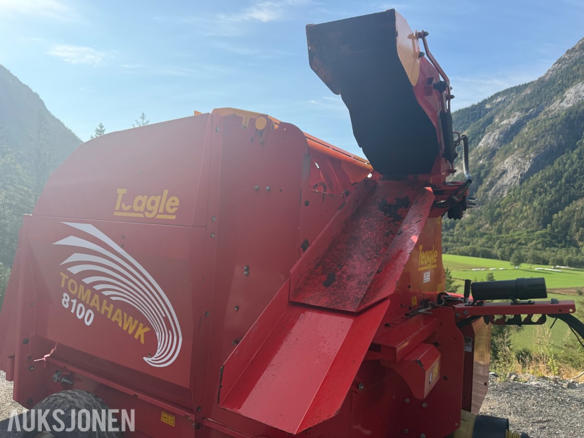 2019 Teagle Tomahawk 8100 Halmkutter, hydraulisk utkast, fjernkonsoll