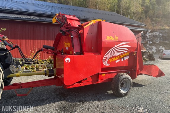 2019 Teagle Tomahawk 8100 Halmkutter, hydraulisk utkast, fjernkonsoll