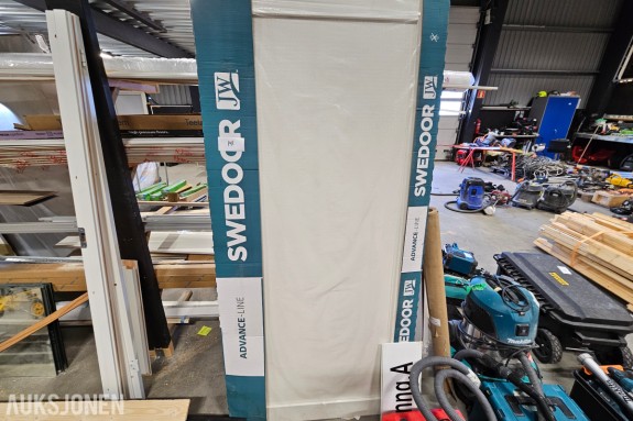 3 stk Swedoor innerdører Unique 01L Massiv - 925x2040x40mm - hvit - i original emballasje