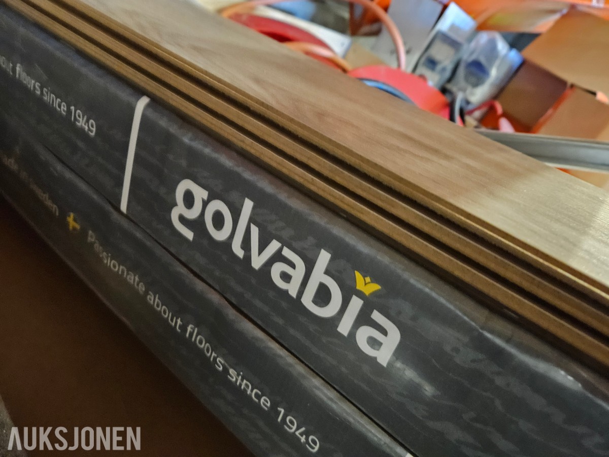 Parti gulvmateriell - Golvabia parkettbord - gummikork underlag