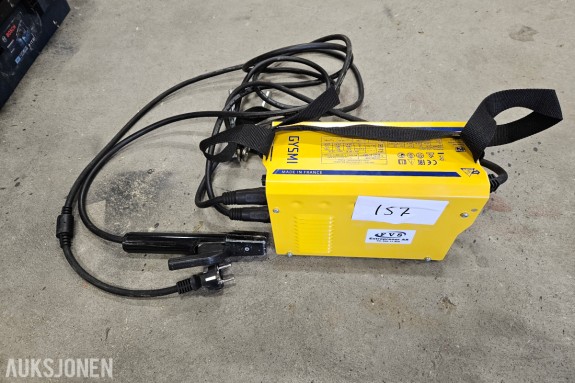 GYS GYSMI 160P sveiseapparat - MMA inverter - 230V - med elektrodeholder og jordklemme
