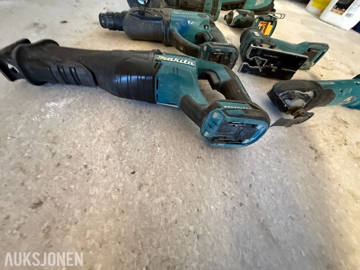 Makita 18V LXT batteriverktøy – 6 maskiner inkl. verktøybag