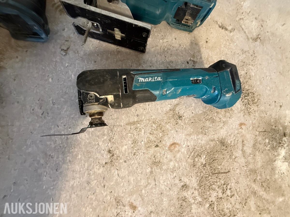 Makita 18V LXT batteriverktøy – 6 maskiner inkl. verktøybag
