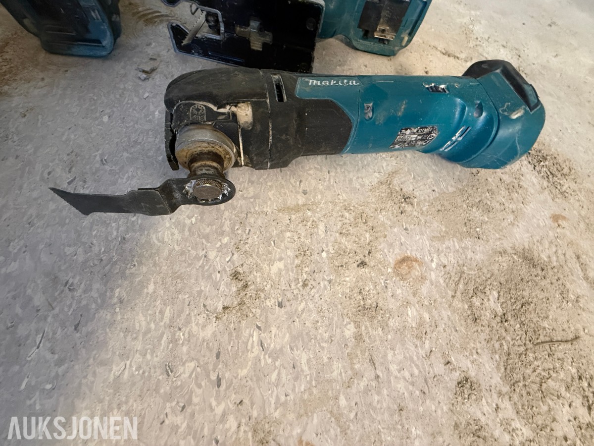 Makita 18V LXT batteriverktøy – 6 maskiner inkl. verktøybag