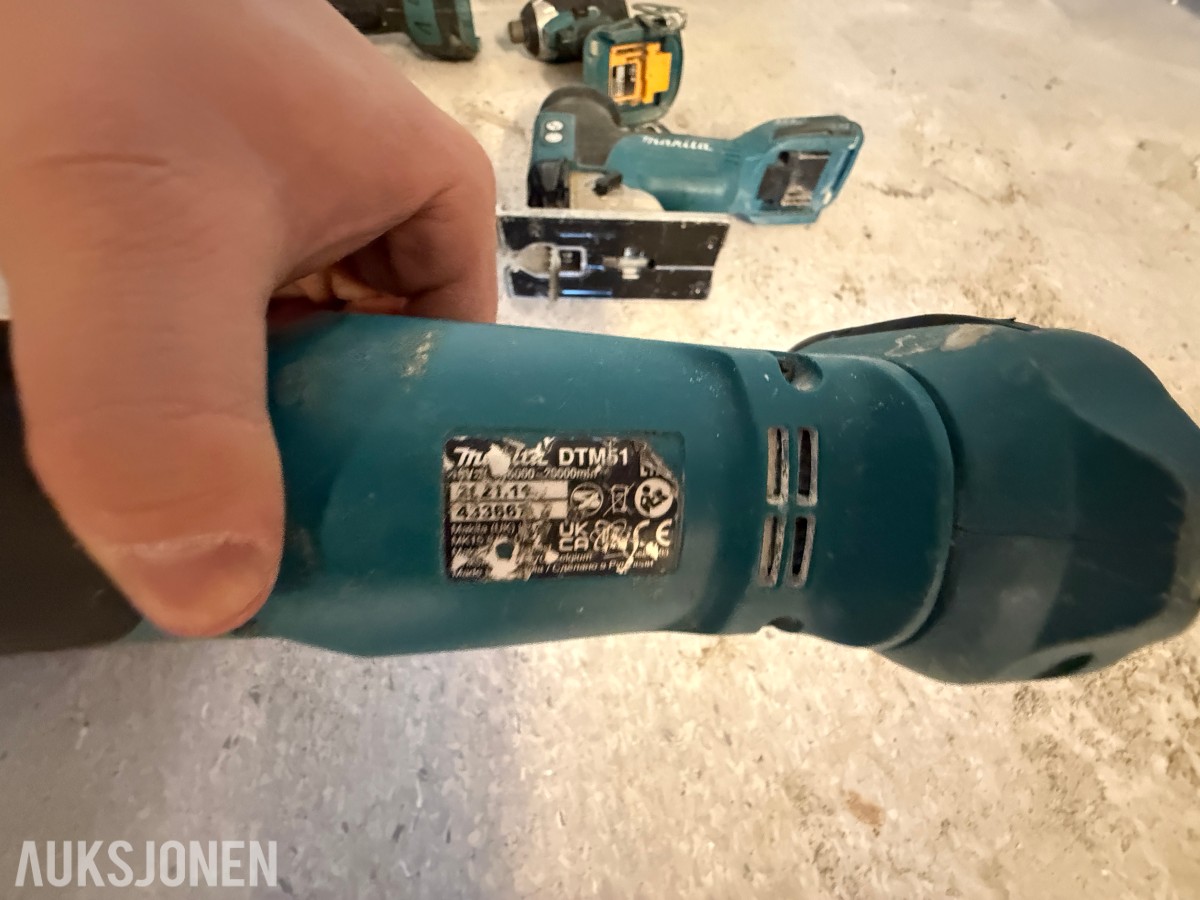 Makita 18V LXT batteriverktøy – 6 maskiner inkl. verktøybag